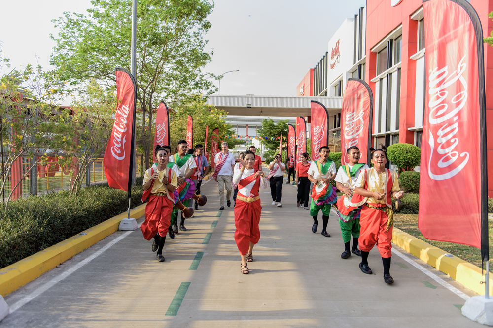 Vibrant traditional dance brought joy and color to the trophy parade at our bottling plant.