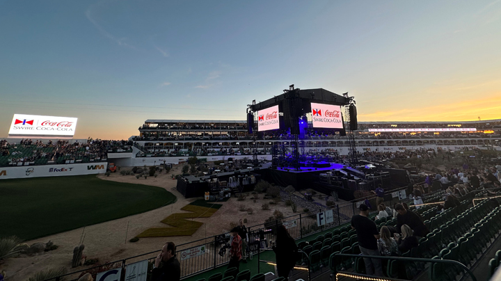  “Concert in the Coliseum” was presented by Swire Coca-Cola at the 2023 WM Phoenix Open.